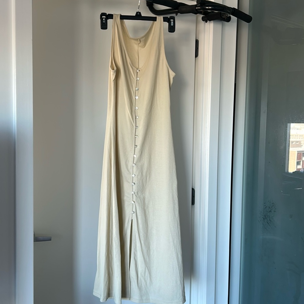 Button down midi dress